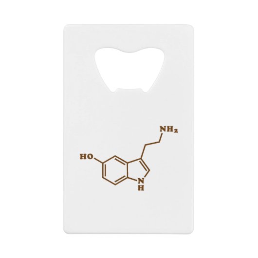 Formule chimique moléculaire de sérotonine (Devant)
