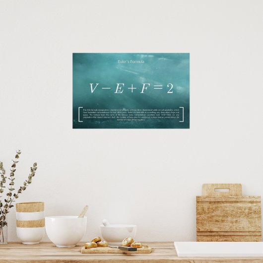 Formule d'Euler - Poster Math (Cuisine)