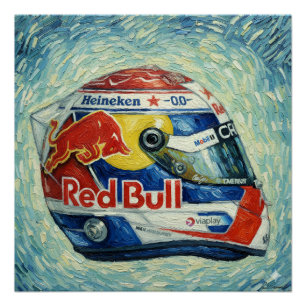 Formule Een Max Helm Perfect Poster