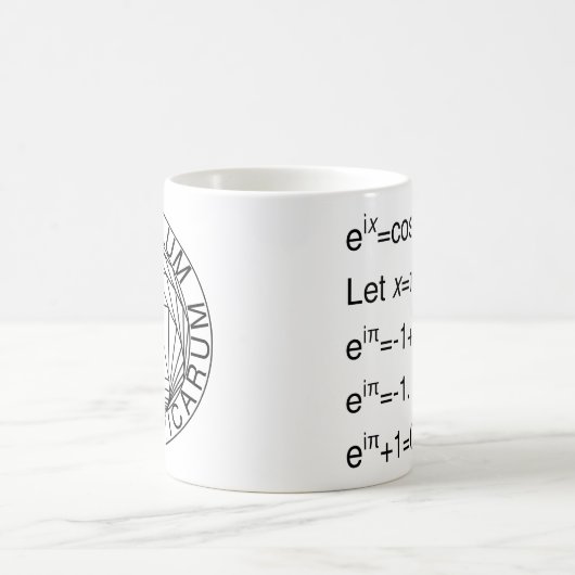Formule Euler, Derivation of Identity Coffee Mok (Center)