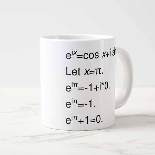 Formule Euler, Derivation of Identity Extra Grote Beker (Voorkant rechts)