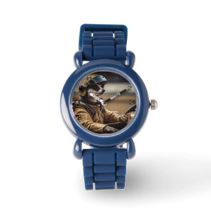 Formule Fun: Professioneel Meerkat autocoureur Horloge