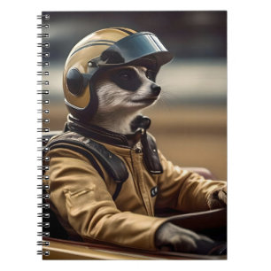 Formule Fun: Professioneel Meerkat autocoureur Notitieboek