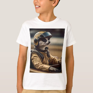 Formule Fun: Professioneel Meerkat autocoureur T-shirt