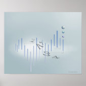 Formule, grafiek, wiskunde symbolen 11 poster (Voorkant)