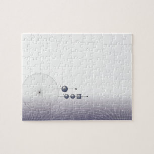 Formule, grafiek, wiskunde symbolen 4 legpuzzel