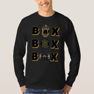 Formule racebox met racebus: radiooproep aan Pit B T-shirt