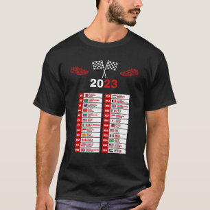 Formule raceraces met open wielrails voor 2023 t-shirt