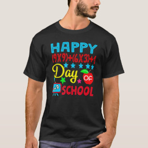 Formule voor de Wiskunde van Retro Happy 100 dagen T-shirt