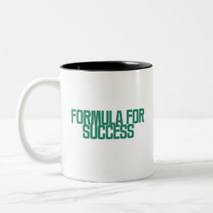 Formule Voor Succes Analytische Mentaliteit Ontwer Tweekleurige Koffiemok