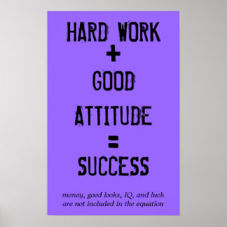 Formule voor succes poster