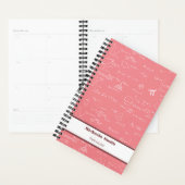 Formules d'équations mathématiques roses mignonnes (Devant avec enveloppe)