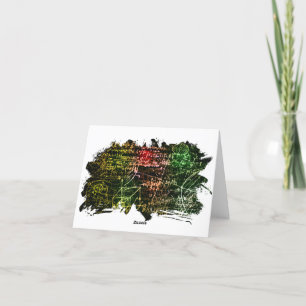 Formules in wiskundige ruimte bedankkaart