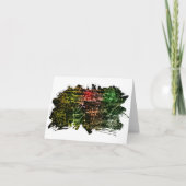 Formules in wiskundige ruimte bedankkaart (Voorkant)