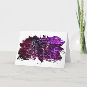 Formules in wiskundige ruimte kaart