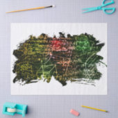 Formules in wiskundige ruimte tissuepapier (Craft)