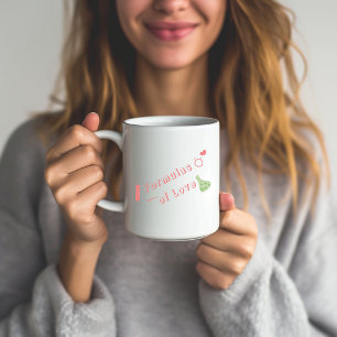 Formules van de liefdesmok Knuffelbeermok Tweekleurige Koffiemok