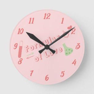 Formules Van Liefde Wandklok Ronde Klok
