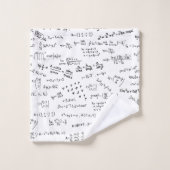 Formulieren en nummers voor wiskunde bad handdoek (Wasdoekje)