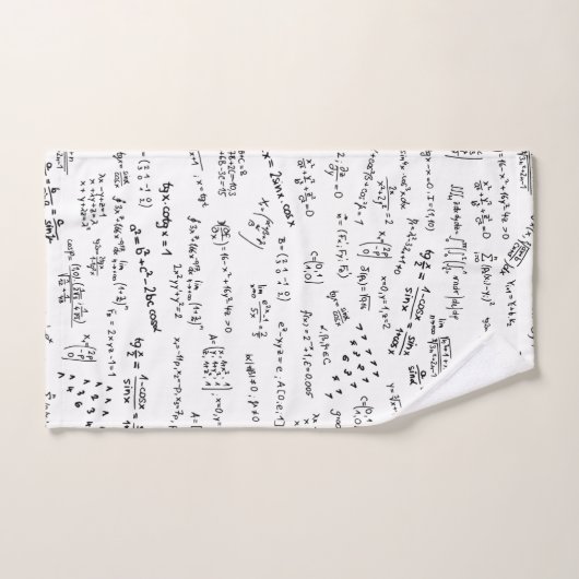 Formulieren en nummers voor wiskunde bad handdoek (Handdoek)