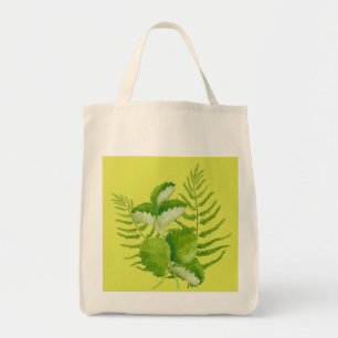 Formulieren in groen op een Canvas tas