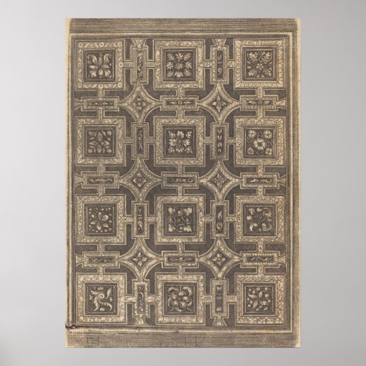 Fornamental Design for Coffered Plafond Poster (Voorkant)