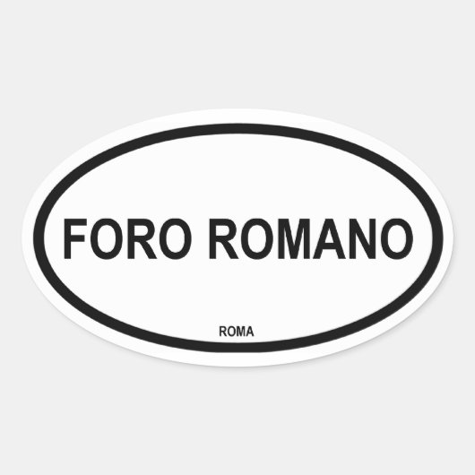 FORO ROMANO OVALE STICKER (Voorkant)