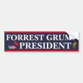 FORREST GRUMP 4 PRESIDENT BUMPERSTICKER (Voorkant)