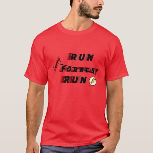 Forrest Gump vs Flash T-shirt (Voorkant)
