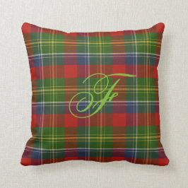 Forrester/Foster Tartan Monogram Pillow Kussen