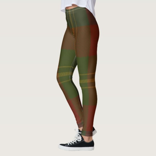 Forrester Tartan Clan Plaid Leggings (Links)