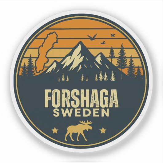 Forshaga, Zweden Sverige Sticker (Voorkant)