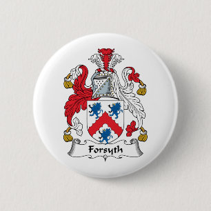 Forsyth Family Crest Ronde Button 5,7 Cm