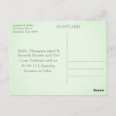 Forsyth Fountain Waterverf Savannah Save the Date Briefkaart (Achterkant)