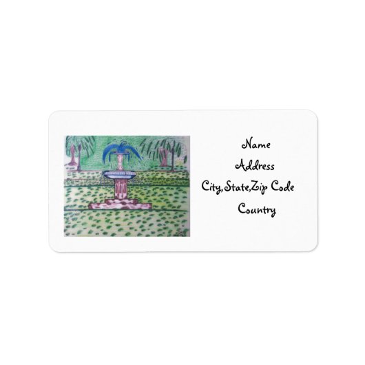 Forsyth Park-address-label Etiket (Voorkant)