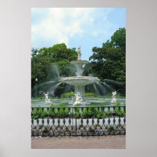 Forsyth Park Fountain Poster