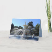 Forsyth Park Fountain, Savannah, Georgia, Kaart (Achterkant)