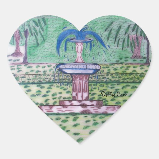 Forsyth Park-hart sticker (Voorkant)