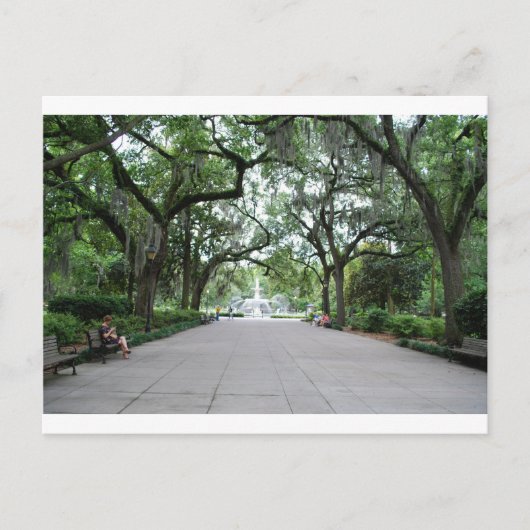 Forsyth Park in Savannah, GA Briefkaart (Voorkant)