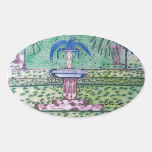 Forsyth Park-oval sticker (Voorkant)