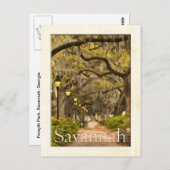  Forsyth Park - Savannah, GA Briefkaart (Voorkant / Achterkant)