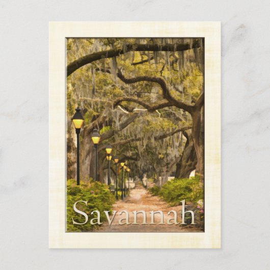  Forsyth Park - Savannah, GA Briefkaart (Voorkant)