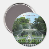 Forsyth Park Savannah Ga. Magneet (Voorkant / Achterkant)