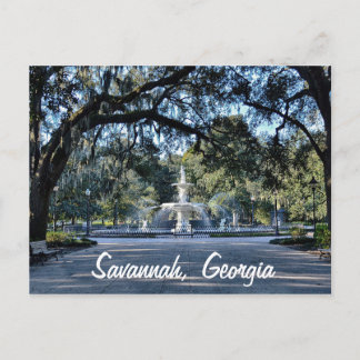 Forsyth Park Savannah Georgia Briefkaart