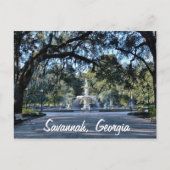 Forsyth Park Savannah Georgia Briefkaart (Voorkant)
