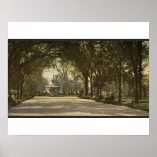 Forsyth Park, Savannah, Georgia, rond 1901 Poster