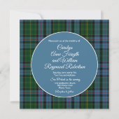 Forsyth Plaid Square bruiloft uitnodiging (Voorkant)