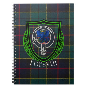 Forsyth Schotse Clan Tartan & Crest Notitieboek