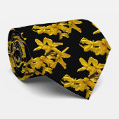 Forsythia Abstract Stropdas (Opgerold)