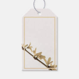 Forsythia Bloemen Lente Douches Cadeaulabel